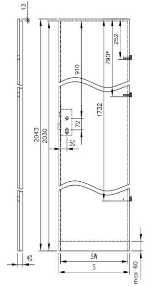 Przekrój skrzydła przylgowego DRE